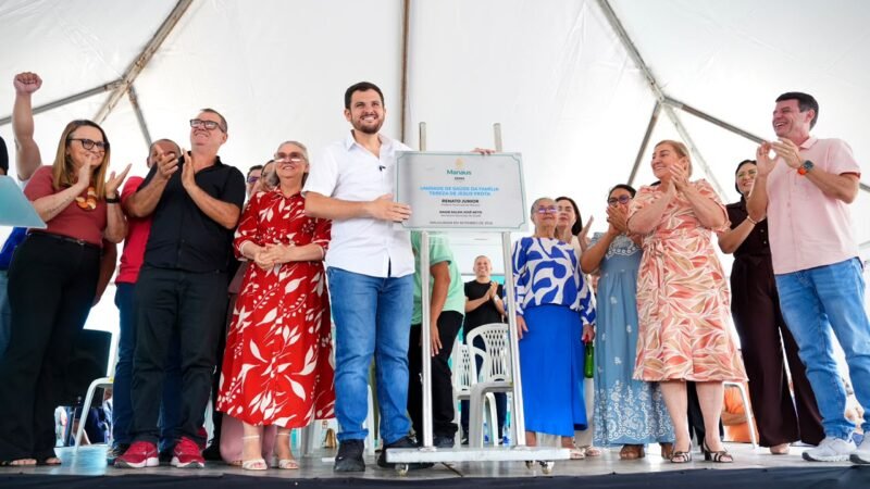 Prefeito Renato Junior inaugura nova USF no Monte das Oliveiras e pede acolhimento e escuta qualificada como padrão de atendimento à população
