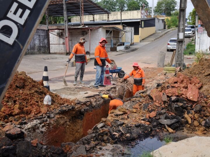 Prefeitura de Manaus atende moradores na rua Pico das Águas e recupera drenagem no São Geraldo