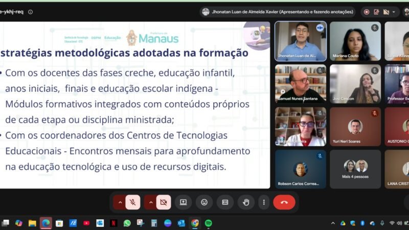 Prefeitura de Manaus apresenta formação em ‘Inteligência Artificial’ para educadores em encontro nacional