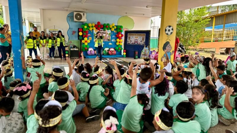 Prefeitura de Manaus promove ação educativa com alunos da educação infantil sobre regras de segurança no trânsito