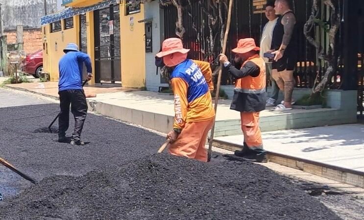 Manutenção asfáltica da Prefeitura de Manaus transforma mais uma via no bairro Cidade Nova