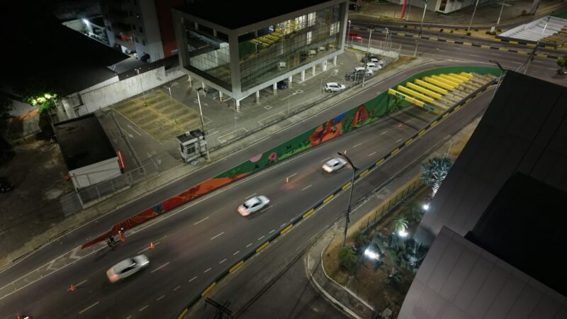 Prefeitura leva arte, cultura e novas cores ao viaduto Antônio Simões, no Parque 10